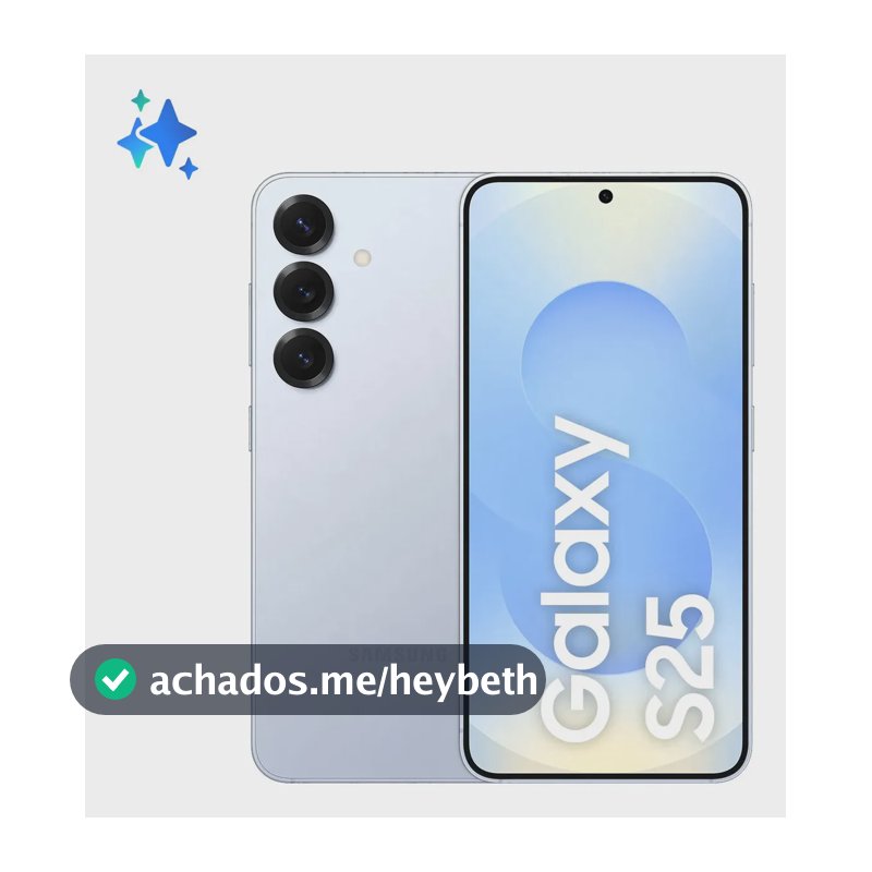 Samsung Galaxy S25 5G, 256GB, 12GB, Câmera Tripla - Azul claro