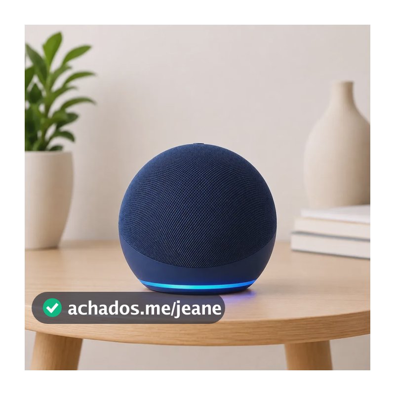Alaxe Caixa De Som Inteligente Comando Voz Portátil Bluetoot Azul