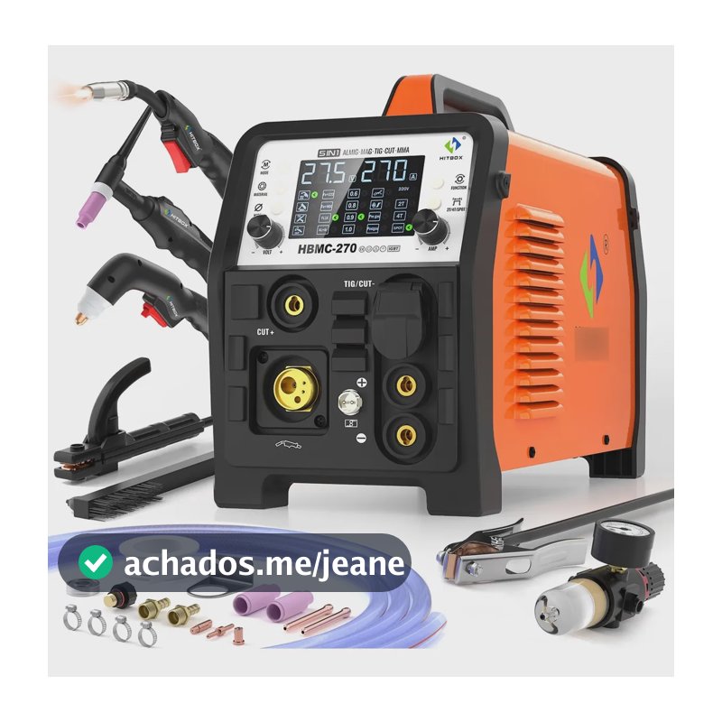 Máquina De Solda Inversora Hbmc270mmamigcuttig Mag 270a Laranja 110/127/220v