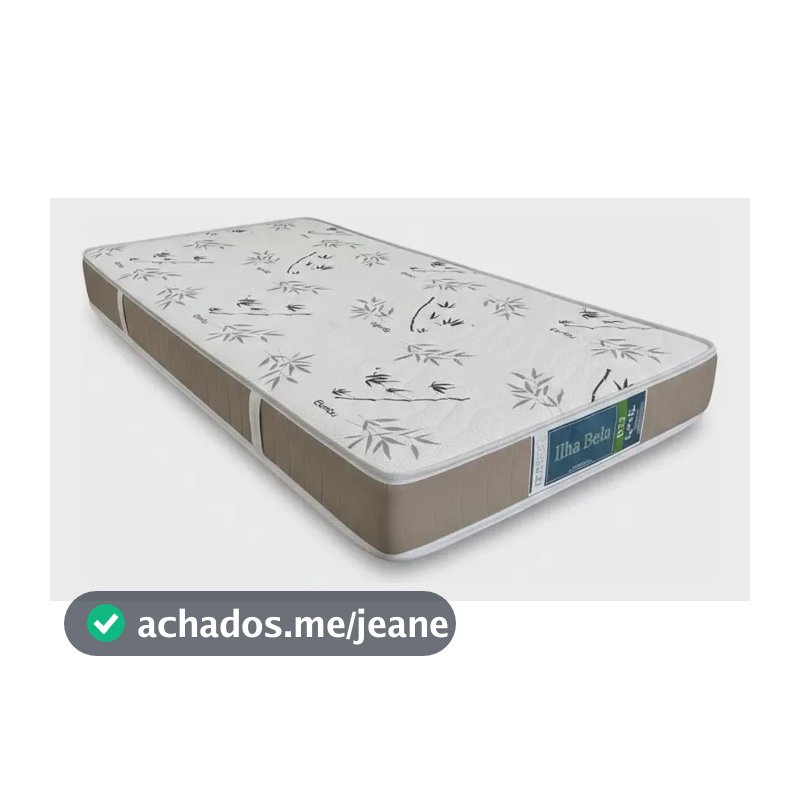 Colchão Solteiro Espuma D33 Ilhabela 88x188x14 Bege