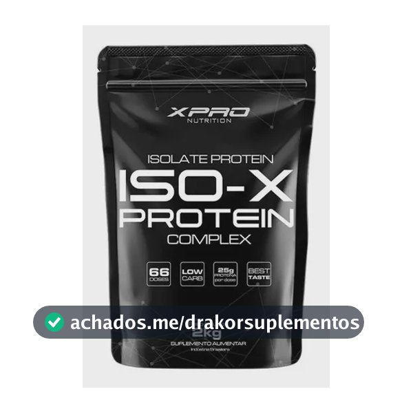 Whey Protein Iso X Protein Complex Sabor Morango 2Kg - XPro Nutrition