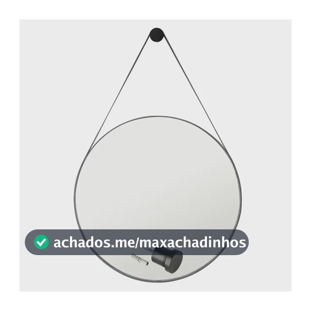 Espelho Para Banheiro Decorativo Redondo 60cm Com Suporte
