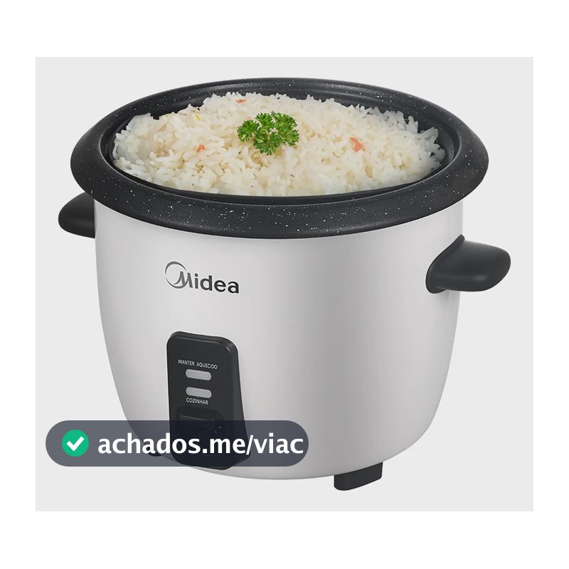 Panela De Arroz Elétrica Midea 7 Xícaras Cozimento Á Vapor Com Tampa De Vidro