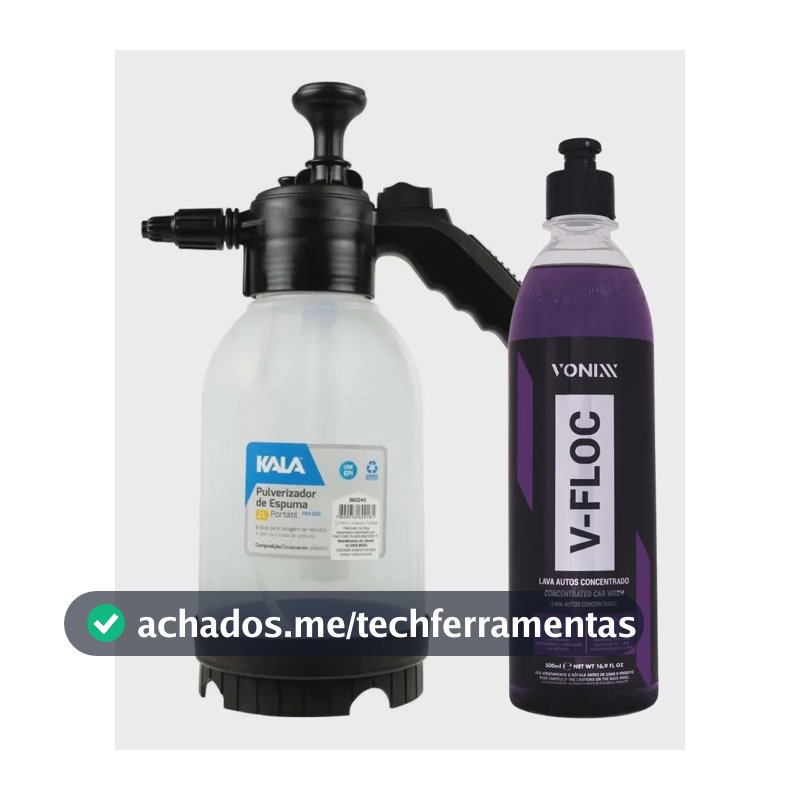 Snow Foam 2 Litros Shampoo Vonixx Kit Limpeza Automotiva
