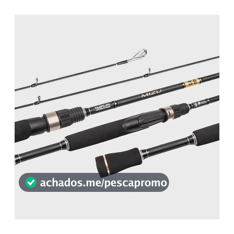 Vara Para Molinete Mizu S-622l 1,86mts 6-12lbs 2 Partes - Maruri