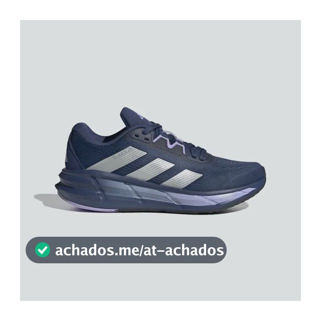 Tênis Feminino Questar 3 adidas Tecind/silvmt/glopur Liso 38 Br