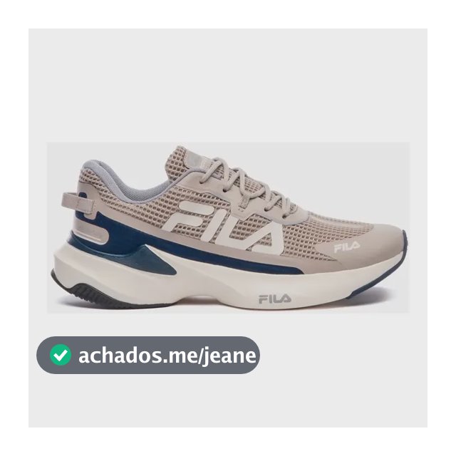 Tênis Masculino Recovery Fila Castanho Claro/bege Claro/marinho Liso 41 Br