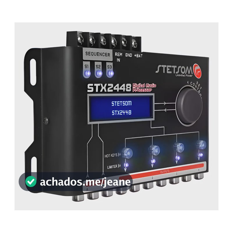 Processador Stetsom Stx 2448 Audio Digital Equalizador 12v