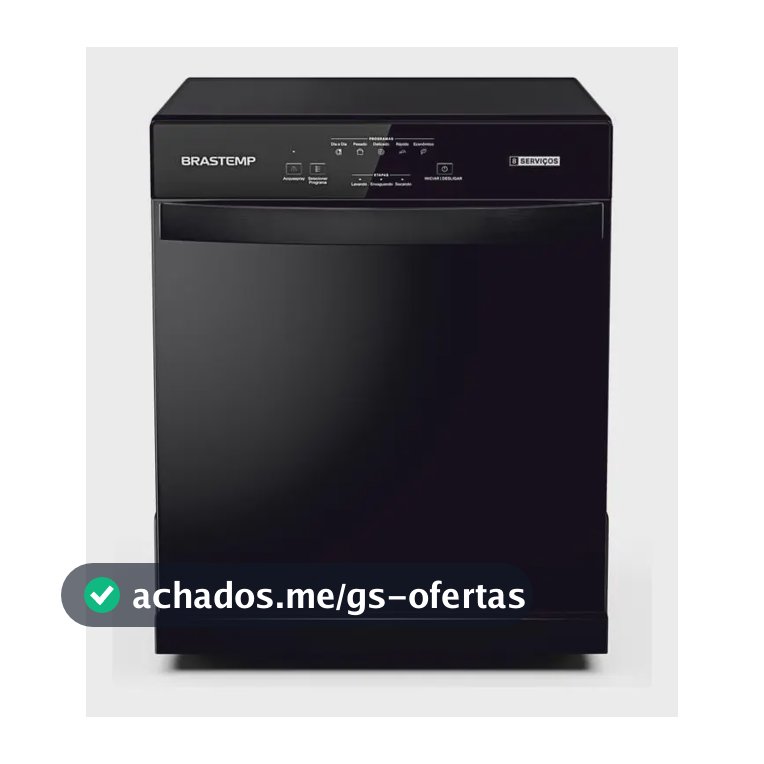 Lava Louças Brastemp 8 Serviços Preta - BLF08AE Preto