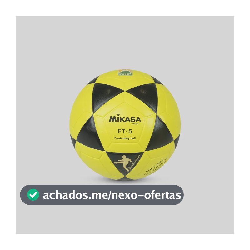 Bola De Futevôlei Mikasa Ft-5 Amarelo/preto