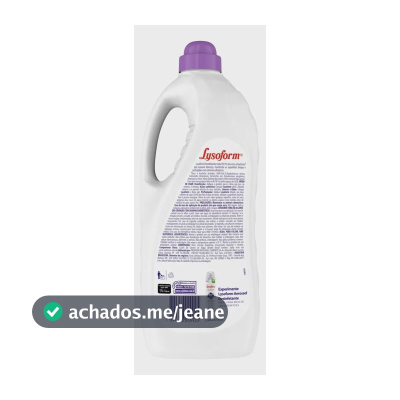 Desinfetante Líquido Lysoform Lavanda 2l