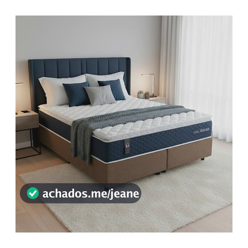 Cama Box Lagras Molas Ensacadas Queen 158x198 King House