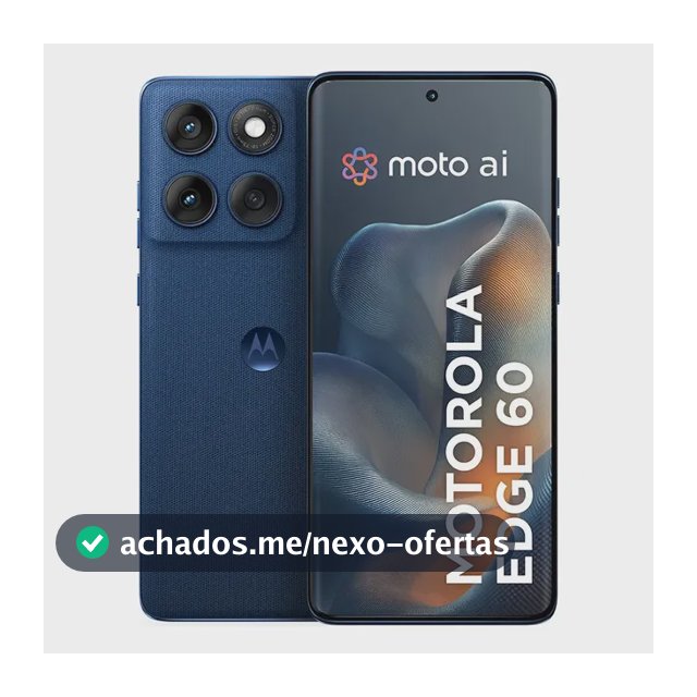 Smartphone Motorola Edge 60 5g - 512gb 12gb Ram+12gb Ram Boost, Tela Quad-curve Moto Ai 50mp Sony Camera Ultrarresistencia Militar Ip68 + Ip69 - Azul Marinho