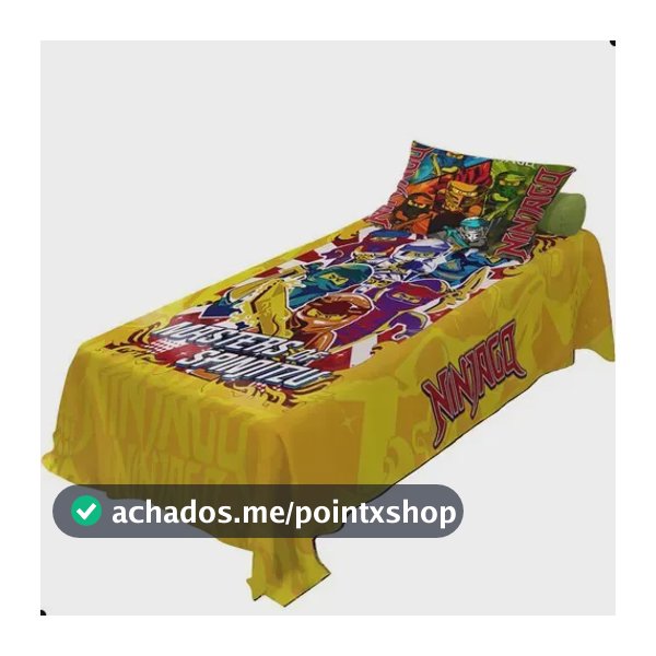Jogo Lençol + Fronha Temático Infantil Modelos Ninjago