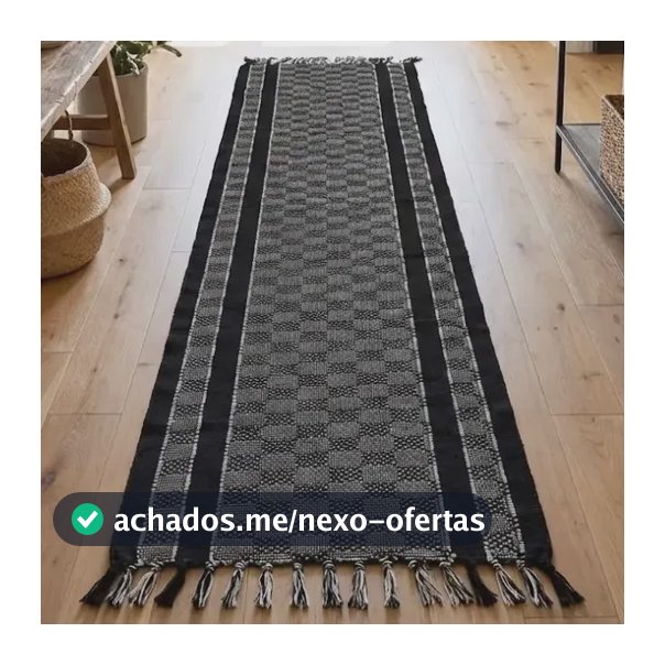 Kit 3 Tapetes Para Cozinha Passadeira Geométrica Escandinava