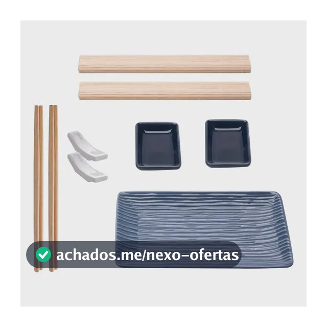 Conjunto 9 Peças Para Sushi Yuki Bambu 220939 - Lyor
