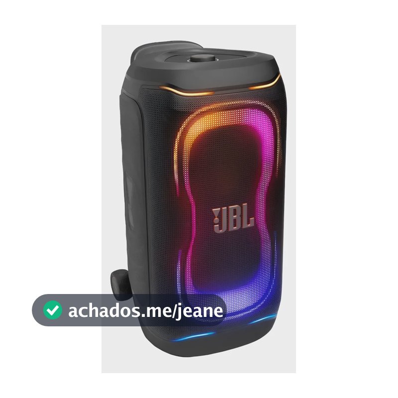 Caixa De Som Jbl Partybox 330 280w Rms Luzes Rgb Bateria 18h Preto Bivolt