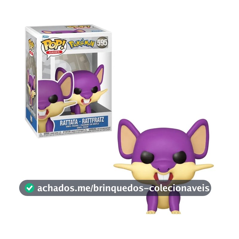 Boneco Funko Pop! Pokémon - Rattata (EMEA)