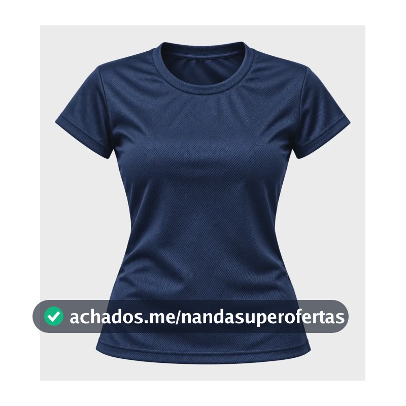 Camiseta Dry Fit Feminino Fitness Academia Blusa Corrida Azul M