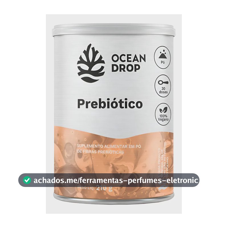 Prebiótico Ocean Drop Fibras Prebióticas Ágar Ágar Vegano Prebiotico 210g
