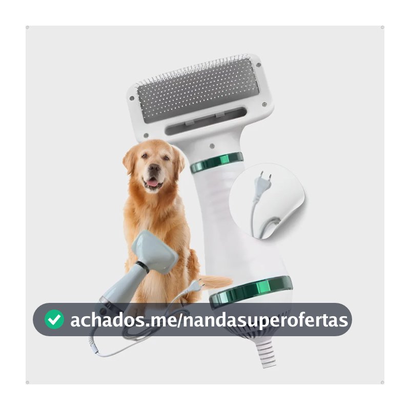 Secador De Cachorro 110v Pente Soprador Banho Pet Gato 2 Em1 127v