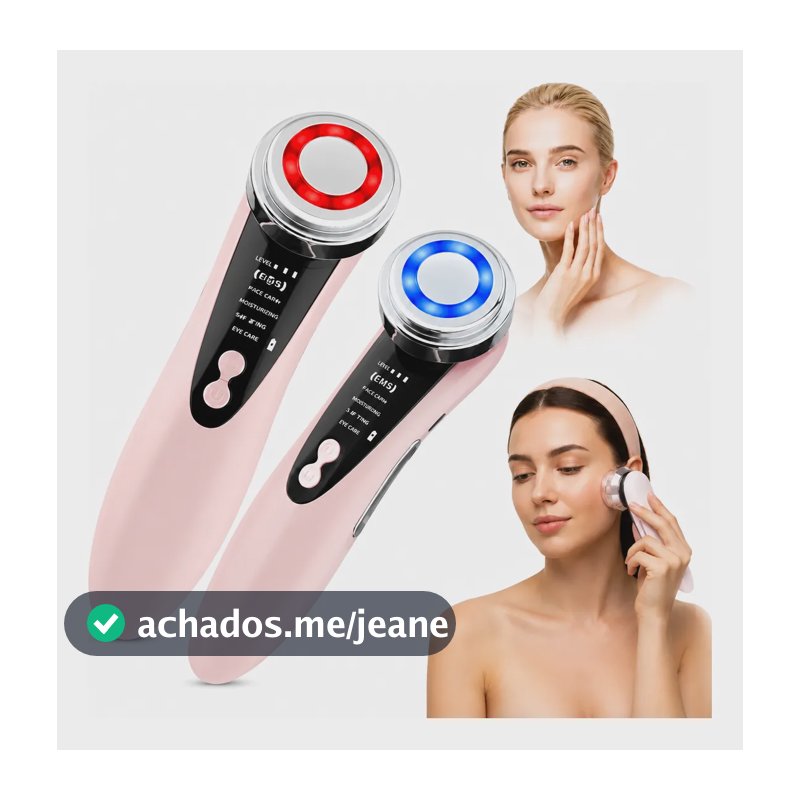 Massageador Ems Led Facial Anti Idade Rugas Lift Radiofreque