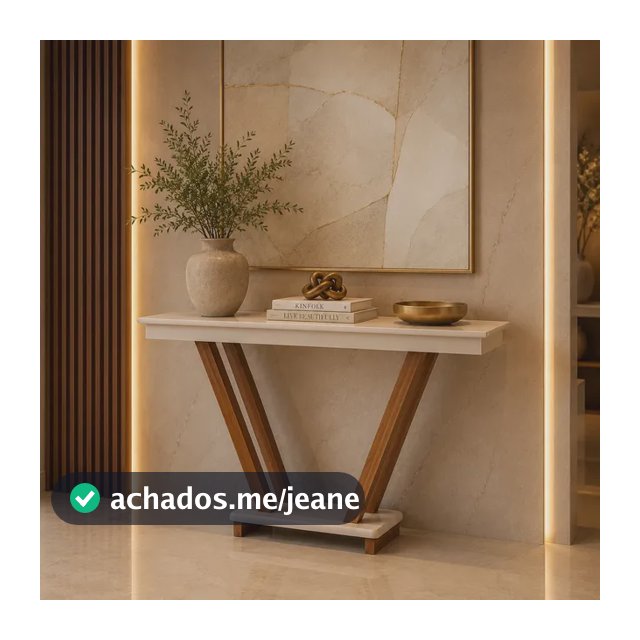 Aparador Moderno Hall De Entrada Decorativo Corredor Sala Off White