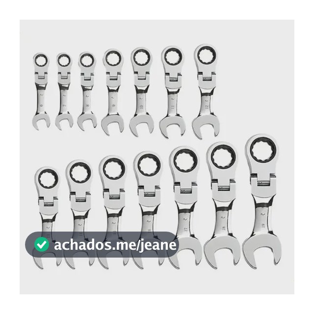 Chave Catraca Cabeça Flexível 72 Dentes 10mm 1ud