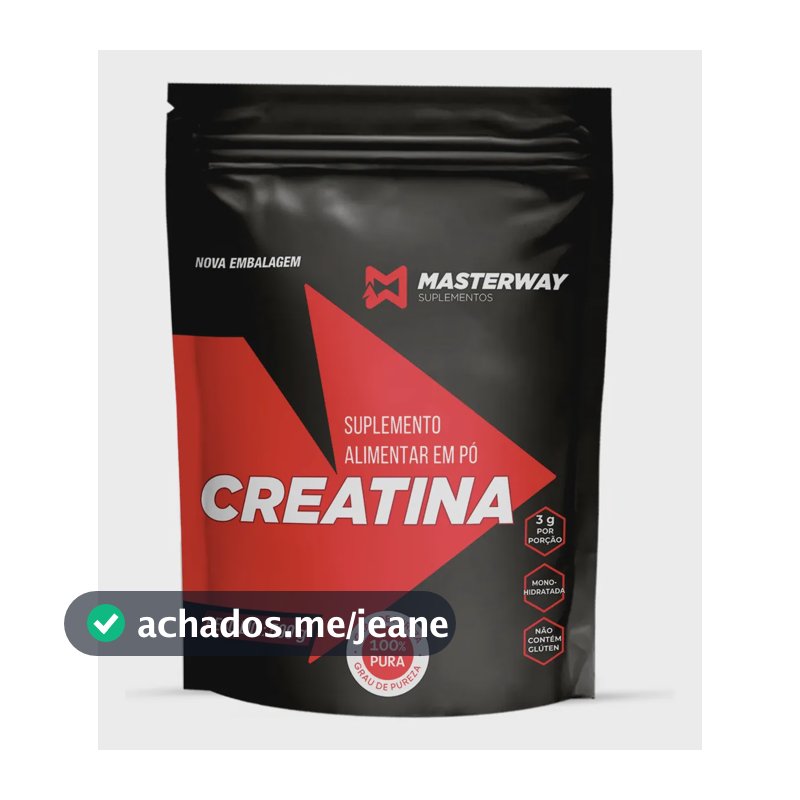 Creatina Monohidratada 500g Masterway Suplementos Natural