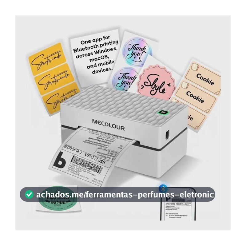 Impressora Térmica Mecolour GD41 Impressora De Etiquetas Bluetooth Impressora Etiquetadora Portatil Logística