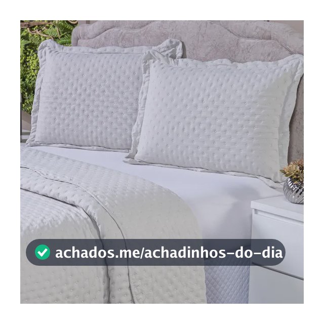 Kit Cobre Leito King Size 3 Peças Colcha Dupla Face 400 Fios