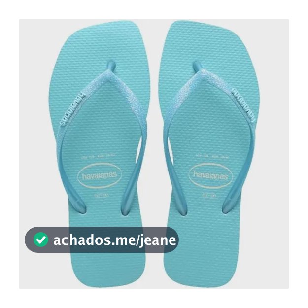 Chinelo Havaianas Slim Square Glitter Quadradinha Original