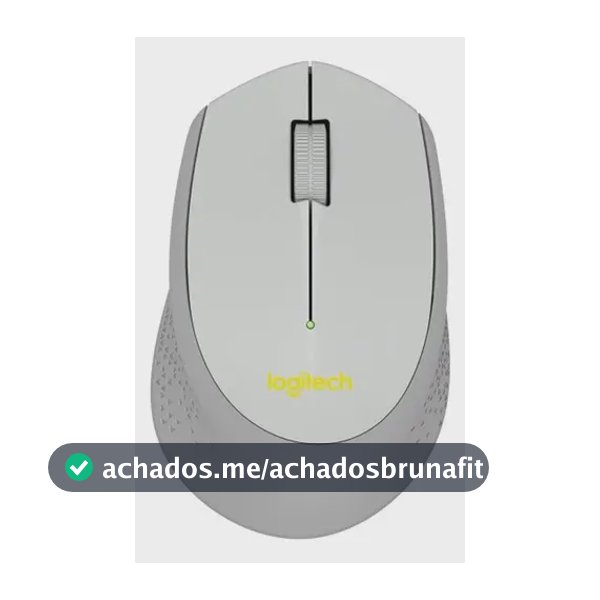 Mouse sem fio Logitech M280 com cor branca