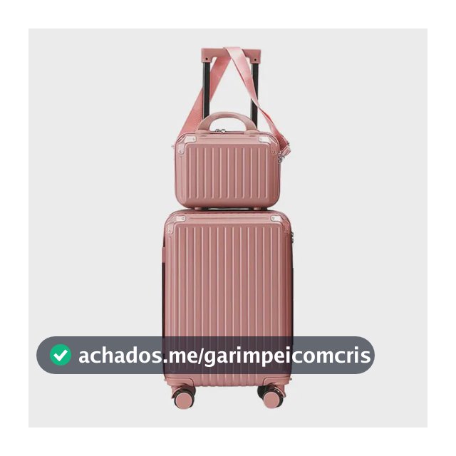 Mala De 10kg Blogueirinha Bordo Com Frasqueira Promoção Rosa 2 Listras