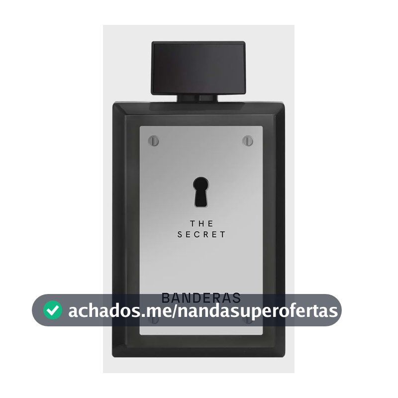 Perfume Masculino Banderas The Secret EDT 200 ml - Oriental Especiado Fresco - Perfume importado masculino de Banderas, expressa masculinidade e sensualidade.