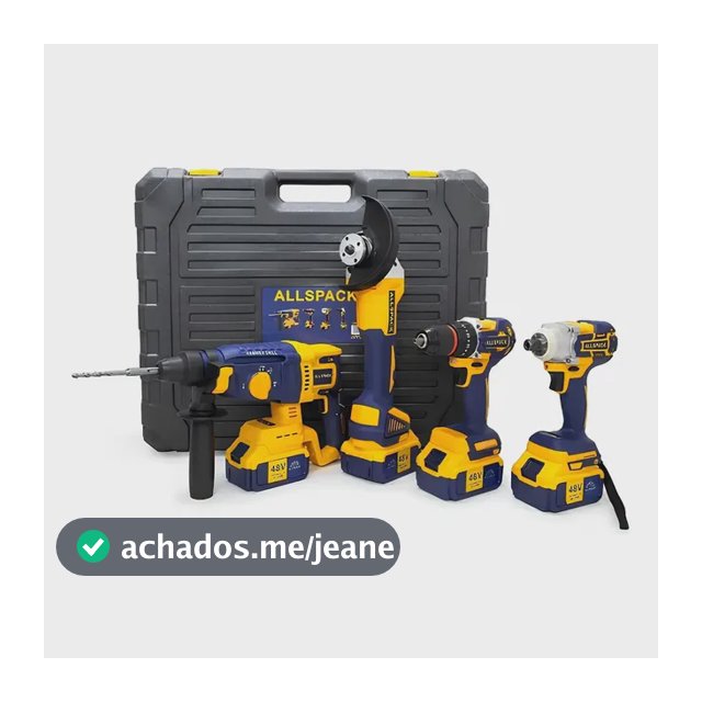 Kit De Ferrametas Eletricas 4 Em 1 Parafusadeira Lixadeira