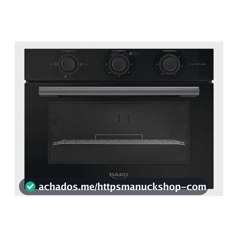 Forno De Embutir Elétrico Dako Supreme 52 Litros Com Grill e Potência de 1750W Analógico Preto