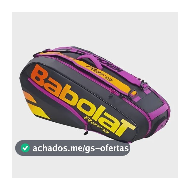 Raqueteira Mochila Tênis Babolat Pure Aero Rafael Nadal X6