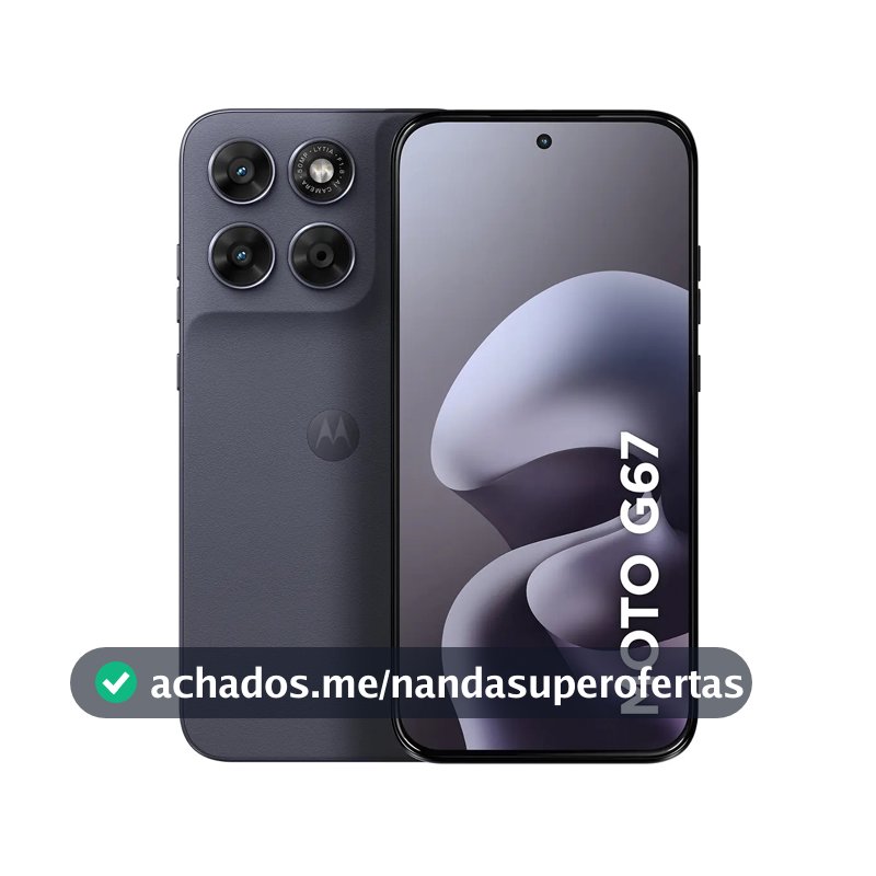 Smartphone Motorola Moto G67 5g - 128gb 4gb Ram + 8gb Ram Boost, Camera 50mp Sony Lytia 600, Tela 1.5k Extreme Amoled 120hz, Ultrarresistente - Chumbo