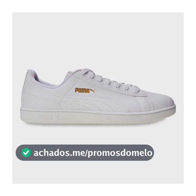 Tênis Casual Masculino E Feminino Up Puma Branco/dourado Geométrico 37 Br