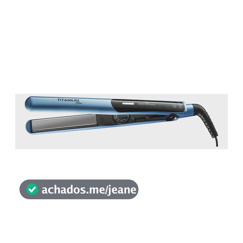 Prancha Britânia Titanium Blue Bivolt