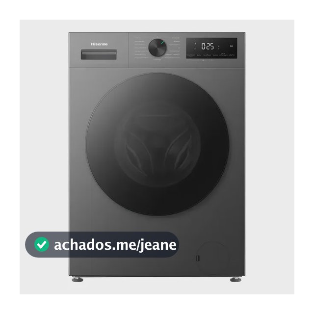 Lava E Seca Hisense 11kg 7kg Com Vapor Cinza 110v Cinza