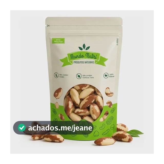 500g Castanha Do Pará Inteira Premium Nova Safra Mundo Nutri