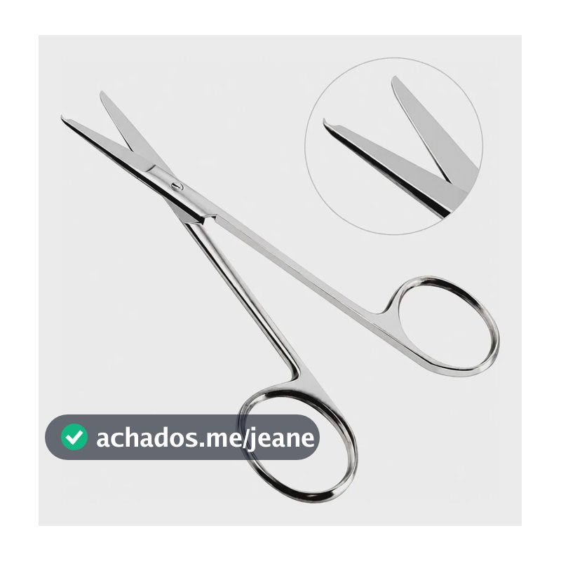 Tesoura Spencer Para Fio De Sutura Reta 12cm Aço Inoxidavel