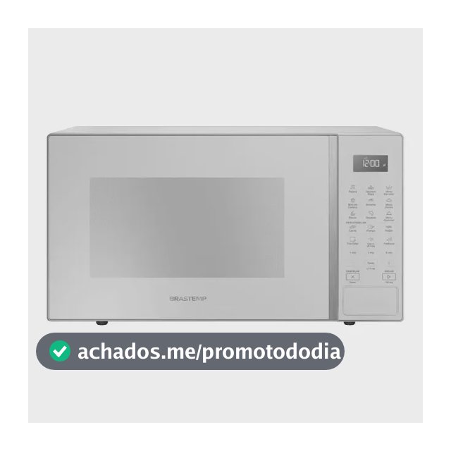 Micro-ondas Brastemp 32L Branco com Menu Gourmet - BMS46AB