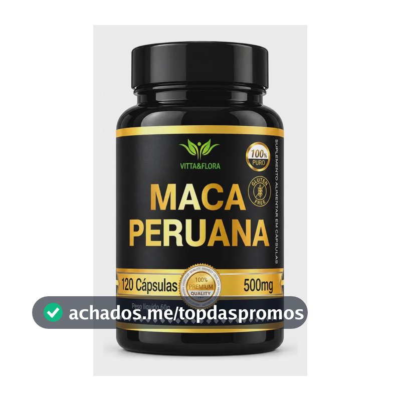 Maca Peruana Original Pura 120 Capsulas Vitta&flora Maca Amarela Importada