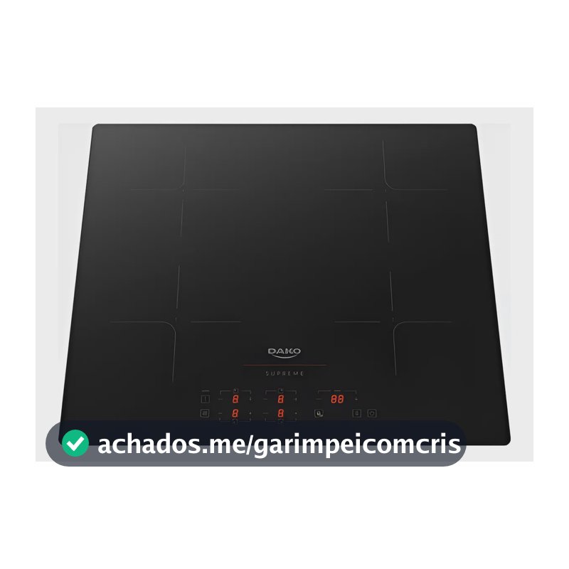 Cooktop De Indução 4 Zonas Dako Supreme 7200w Preto 220v Preto 220v