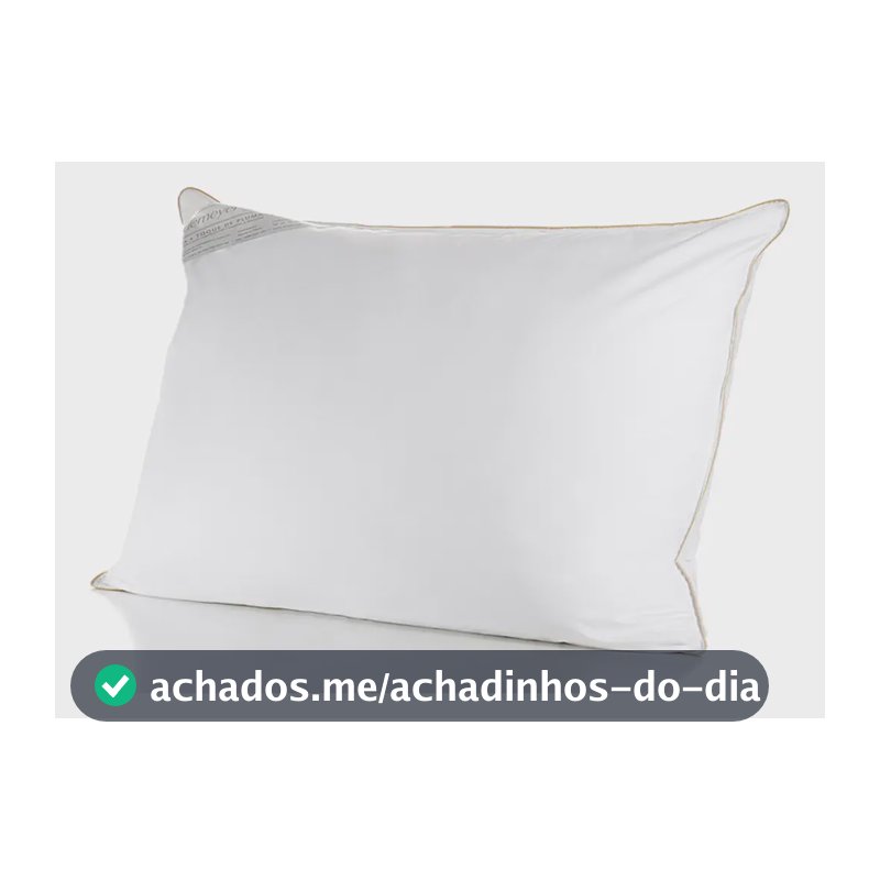 Travesseiro 50x70cm Buddemeyer Toque de Pluma Algodão Branco