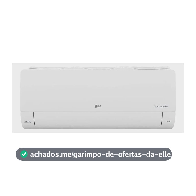 Ar-condicionado LG Dual Inverter Ai Voice 9.000 Btu Frio- 22 Branco 220v