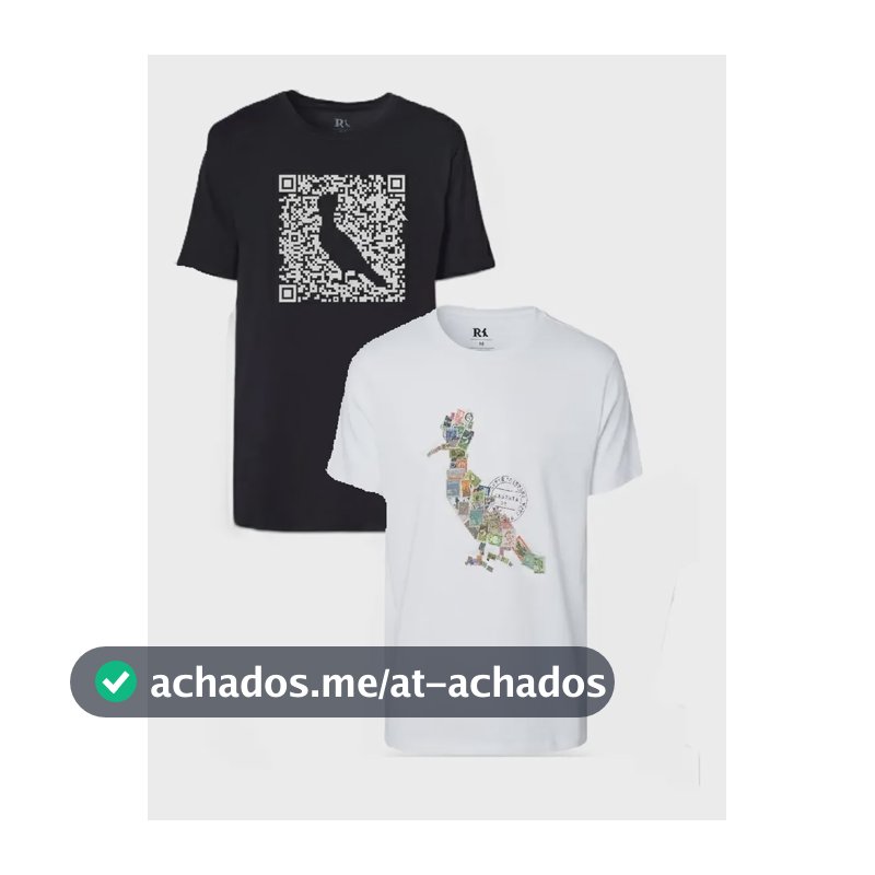 Kit 2 Camisetas Algodão Estampa Pica-pau Reserva Branco Egg